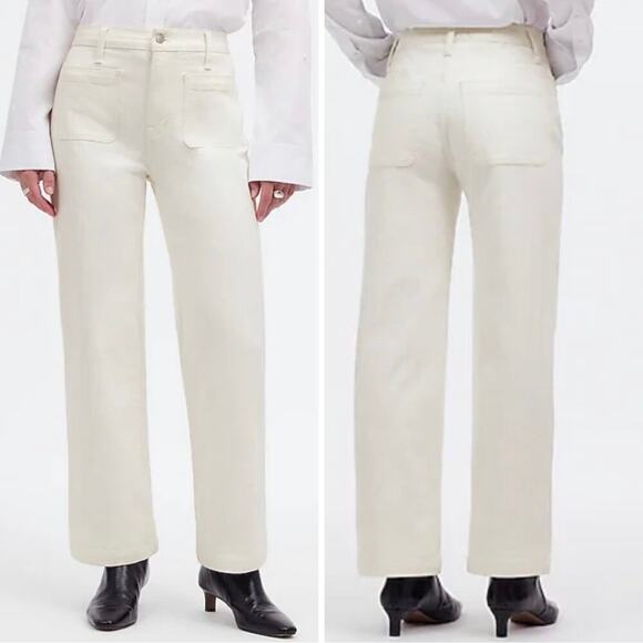 madewell emmett wide-leg full length jean: patch pocket nr113 size 24 - Picture 1 of 4